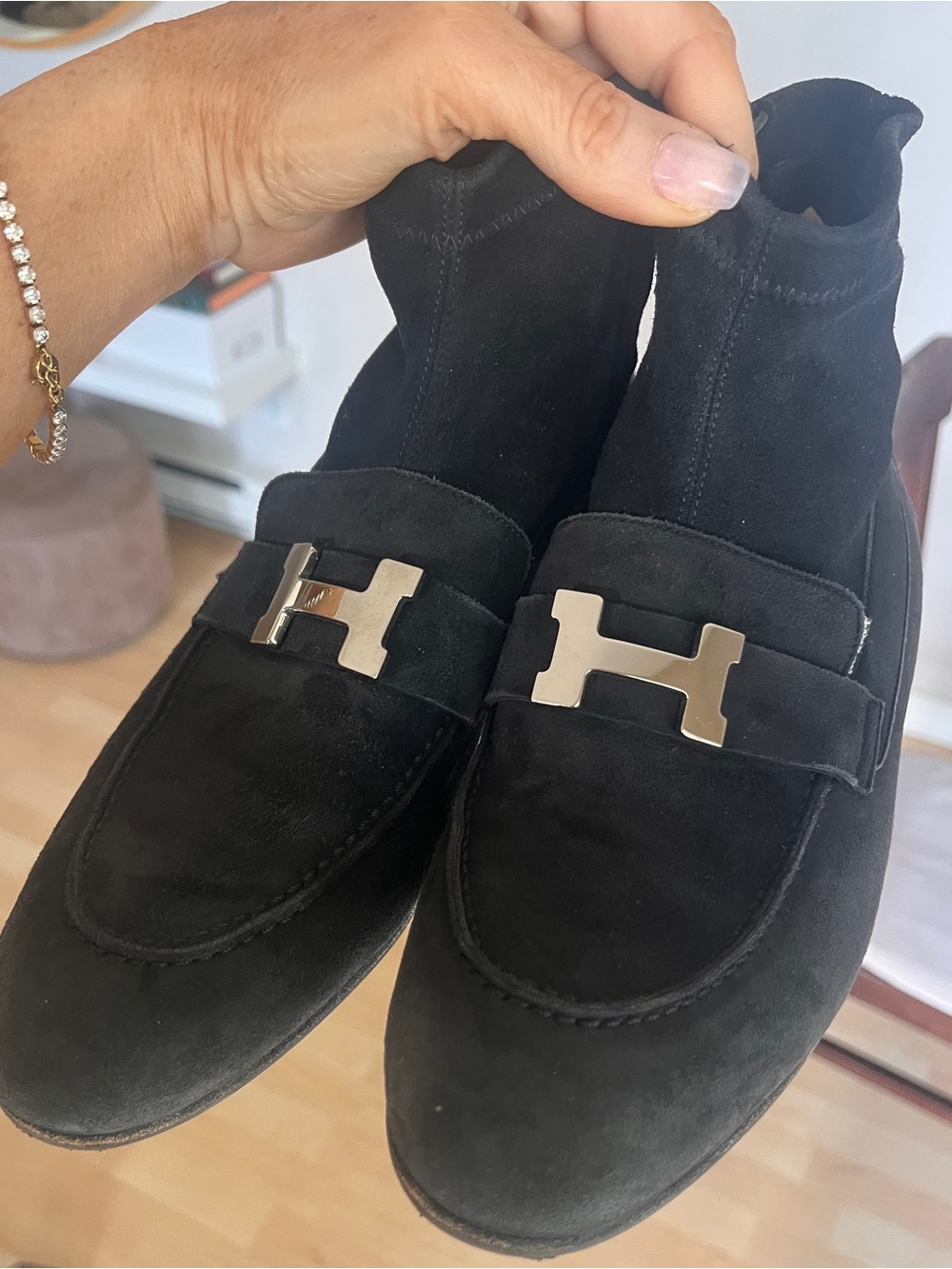 Hermés Saint Honorè ankle boots. (2000’s).